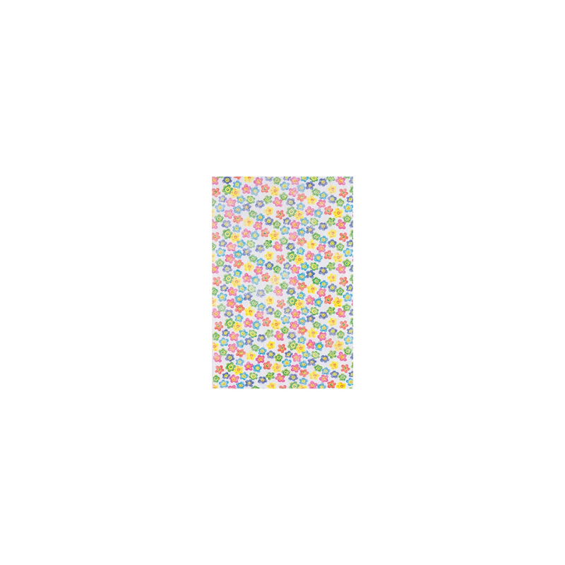 Chemin de table fleurs multicolores 30cm x 5m