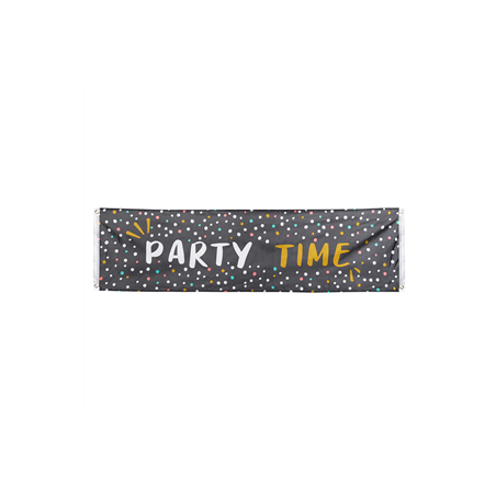 Bannière en tissu PARTY TIME 50 x 180cm
