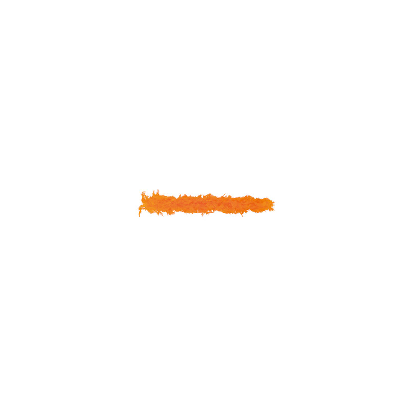 Boa orange plumes - Long. 180cm
