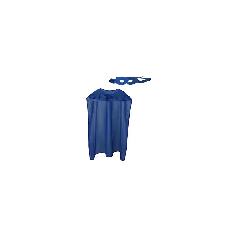 Set de super héro bleu (loup et cape 90 cm)