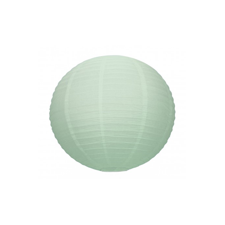 Lanterne japonaise en papier vert mint - Diam. 35cm