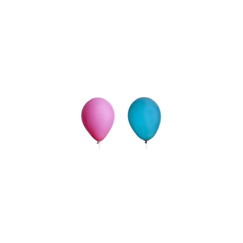 Ballon Rose et bleu x 8 - Diam. 29cm