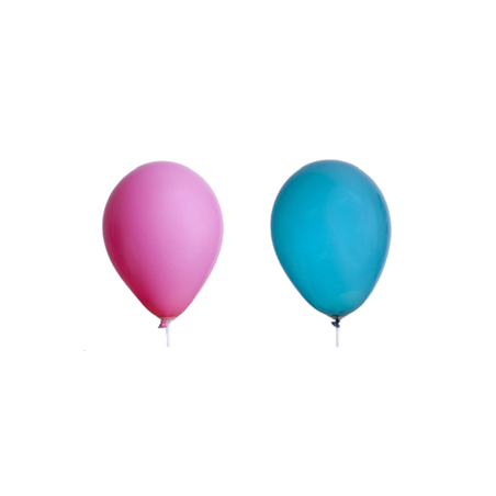 Ballon Rose et bleu x 8 - Diam. 29cm