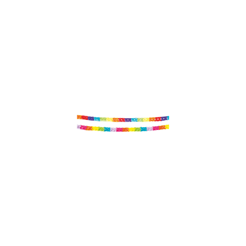 Lot de 2 guirlandes Beauty - papier Long. 250cm