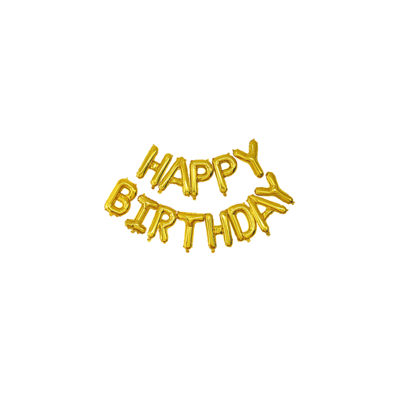 Ballon mylar HAPPY BIRTHDAY 180 x 75cm