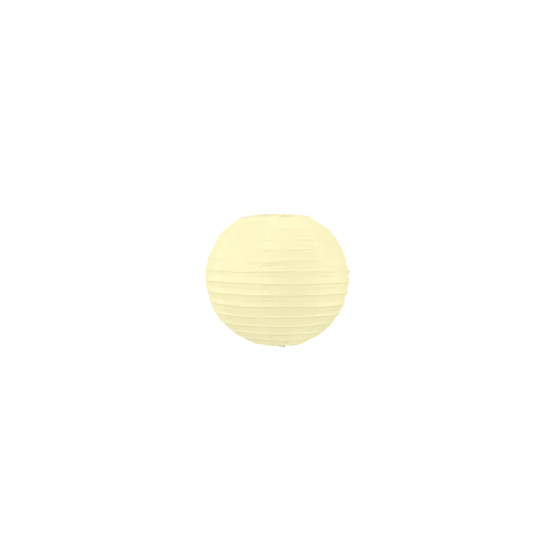 Lanterne japonaise en papier beige crème - Diam. 20cm