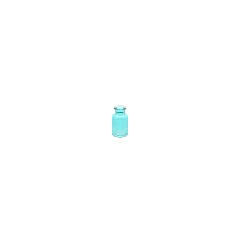 Vase lolita en verre bleu canard 5,7 x 10,5cm