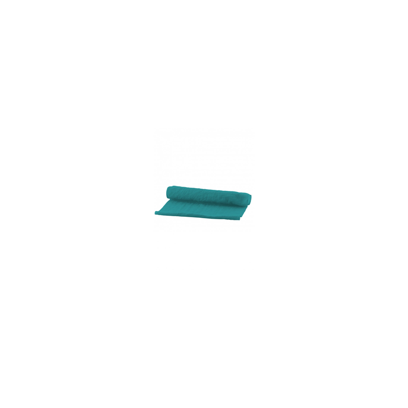 Chemin de table tarlatane bleu canard 28 cm x 3 m
