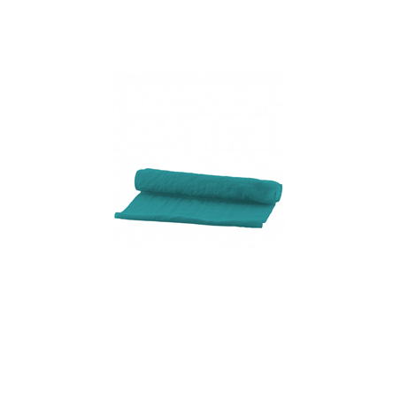Chemin de table tarlatane bleu canard 28 cm x 3 m