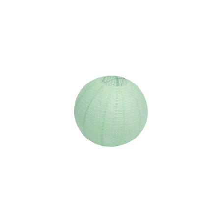 Lanterne en papier ajourées vert sauge 40 cm