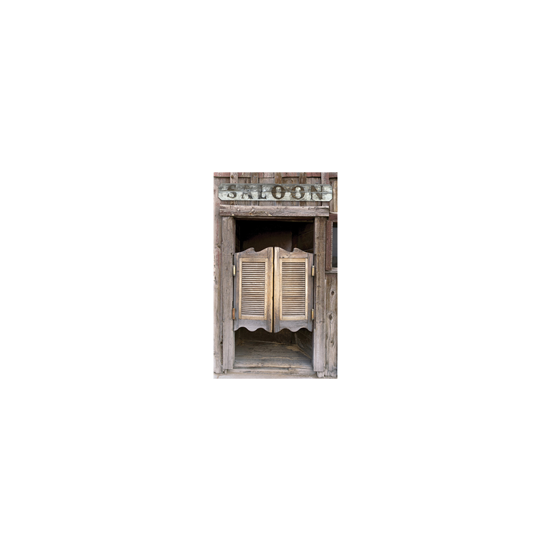 Kakemono Western Saloon - 180 x 80 cm - Toile M1 avec structure X- Banner