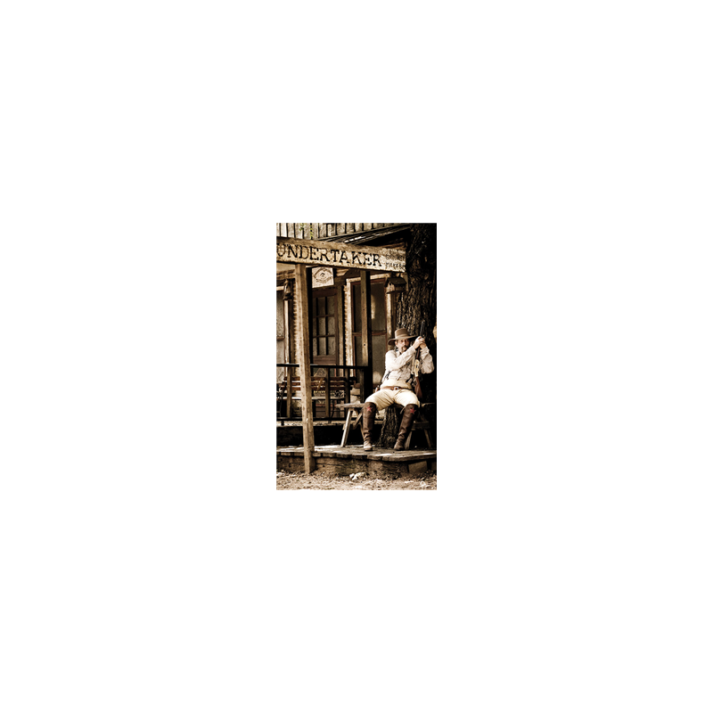 Kakemono Cowboy - 180 x 80 cm - Toile M1 avec structure X- Banner
