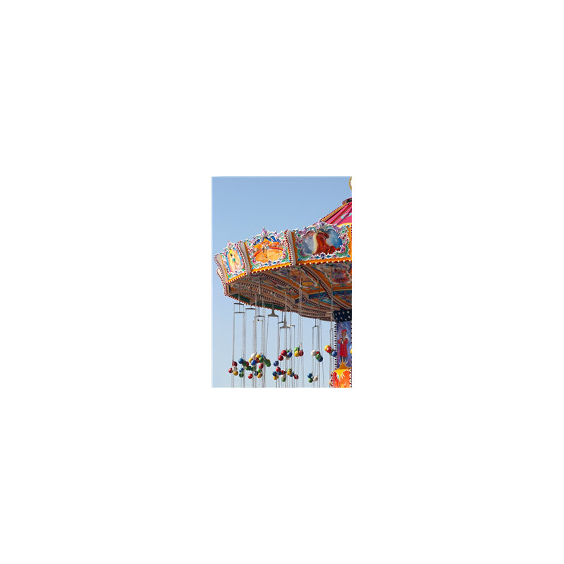 Kakemono Fête foraine Caroussel - 180 x 80 cm - avec structure X- Banner