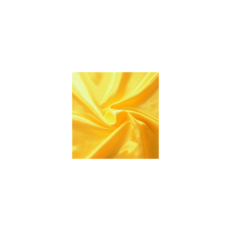 Tissu satin jaune - Larg. 150cm (vendu au mètre)