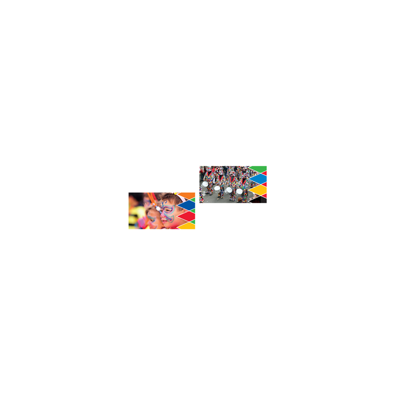 Mobiles Carnaval x2 - carton - 27 x 49cm