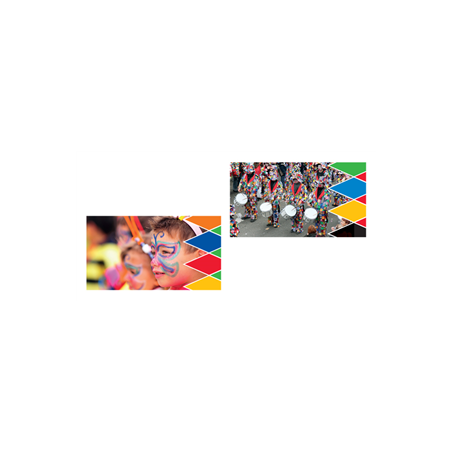 Mobiles Carnaval x2 - carton - 27 x 49cm