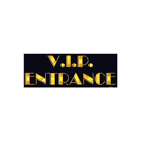 Panneau Entrance VIP carton - 20 x 55cm