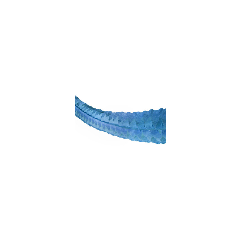 Guirlande zinnia bleu - papier Long. 400cm