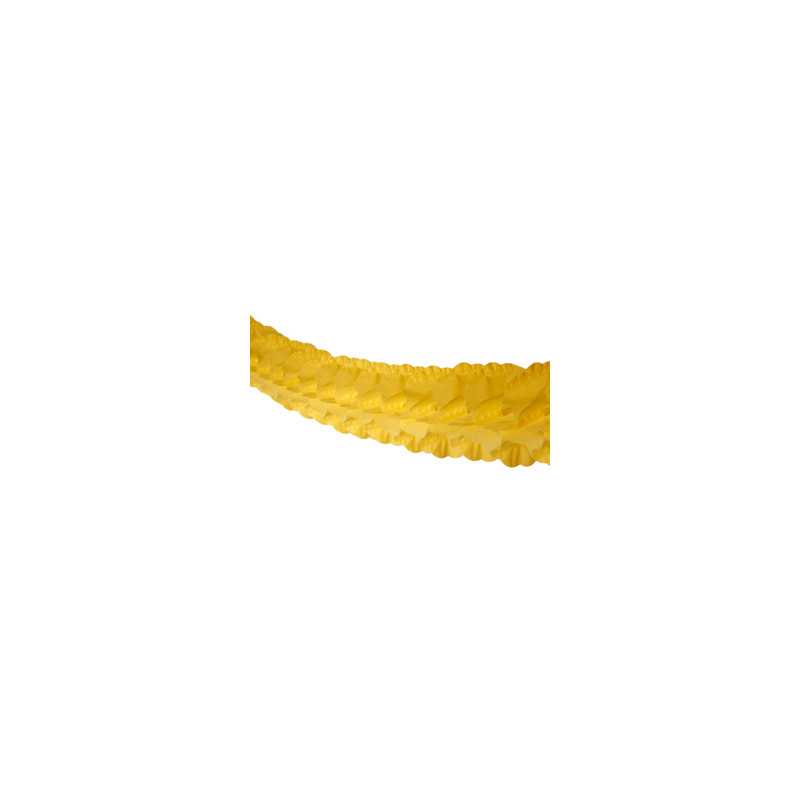 Guirlande zinnia jaune - papier Long. 300cm