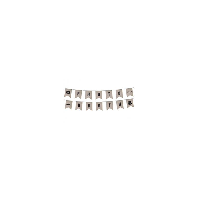 Guirlande de fanions Photo Booth - Long. 4m
