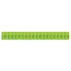 Guirlande zinnia vert anis - papier Long. 300cm