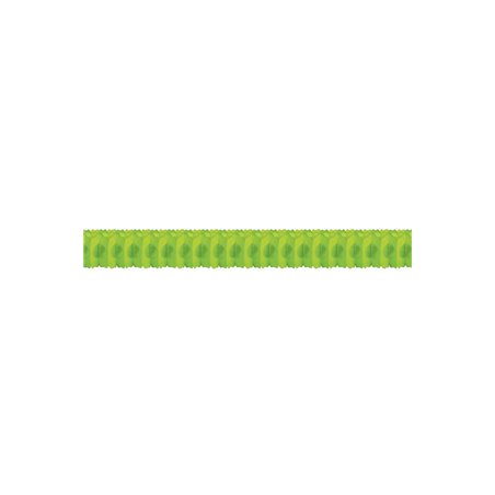 Guirlande zinnia vert anis - papier Long. 300cm