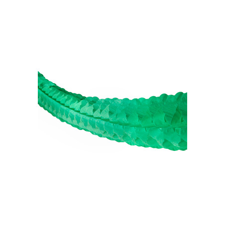 Guirlande zinnia vert - papier Long. 400cm