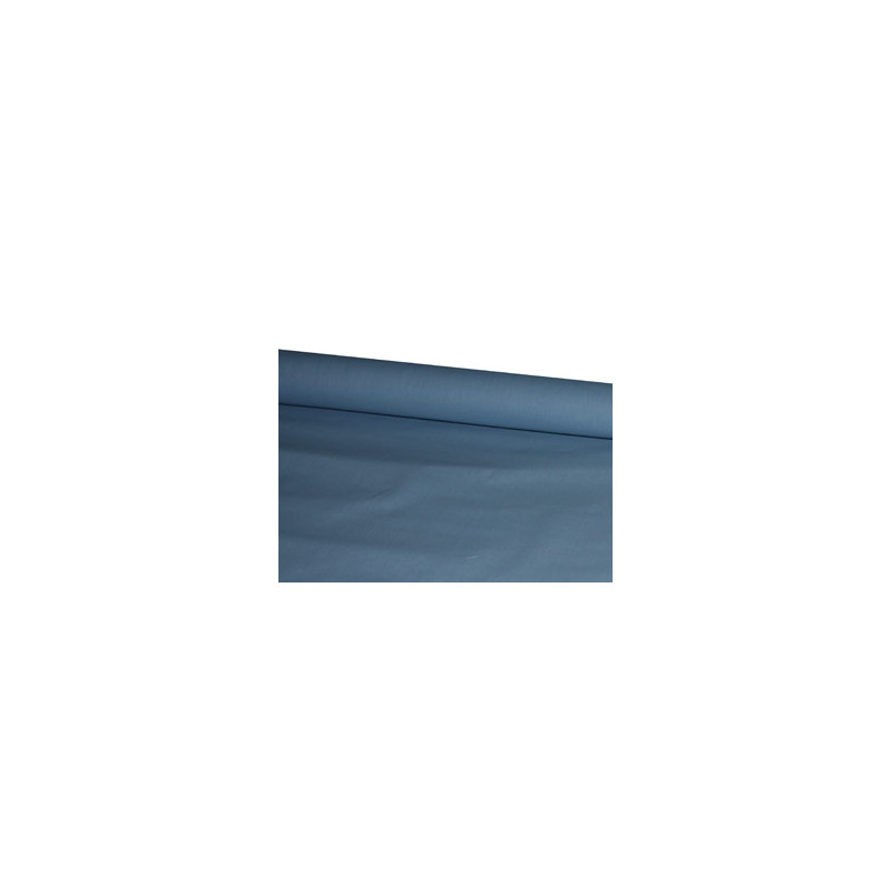 Tissu bleu coton avec ourlet - coupe de 2.40m - Larg. 70cm