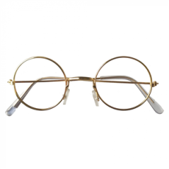 Paire de lunettes Père Noël fer - 15 x 17 cm