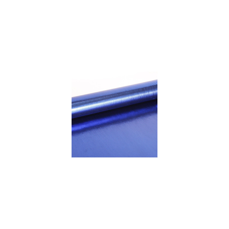 Tissu lamé bleu larg. 110 cm