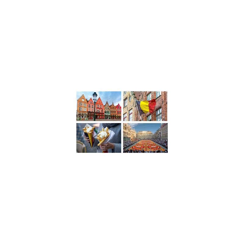 Mobiles Belgique x4 - carton - 27 x 44cm