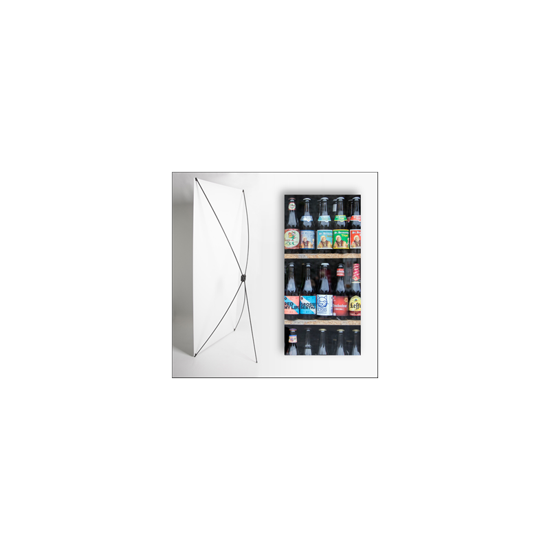 Kakemono Belgique Bieres  - 180 x 80 cm sur Toile M1 avec structure  X- Banner