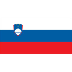 Drapeau Slovénie - tissu - 90 x 150cm