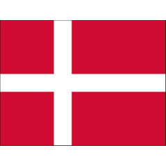 Drapeau Danemark - tissu - 90 x 150cm