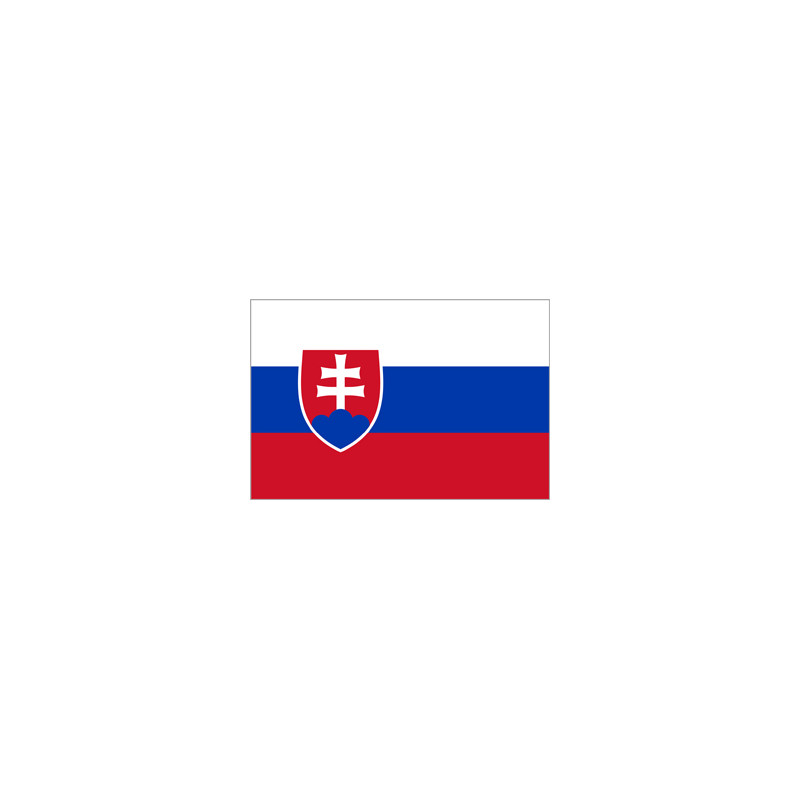 Drapeau Slovaquie - tissu - 90 x 150cm