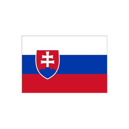 Drapeau Slovaquie - tissu - 90 x 150cm