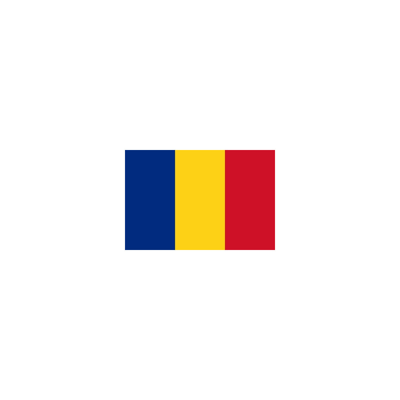 Drapeau Roumanie - tissu - 60 x 90cm