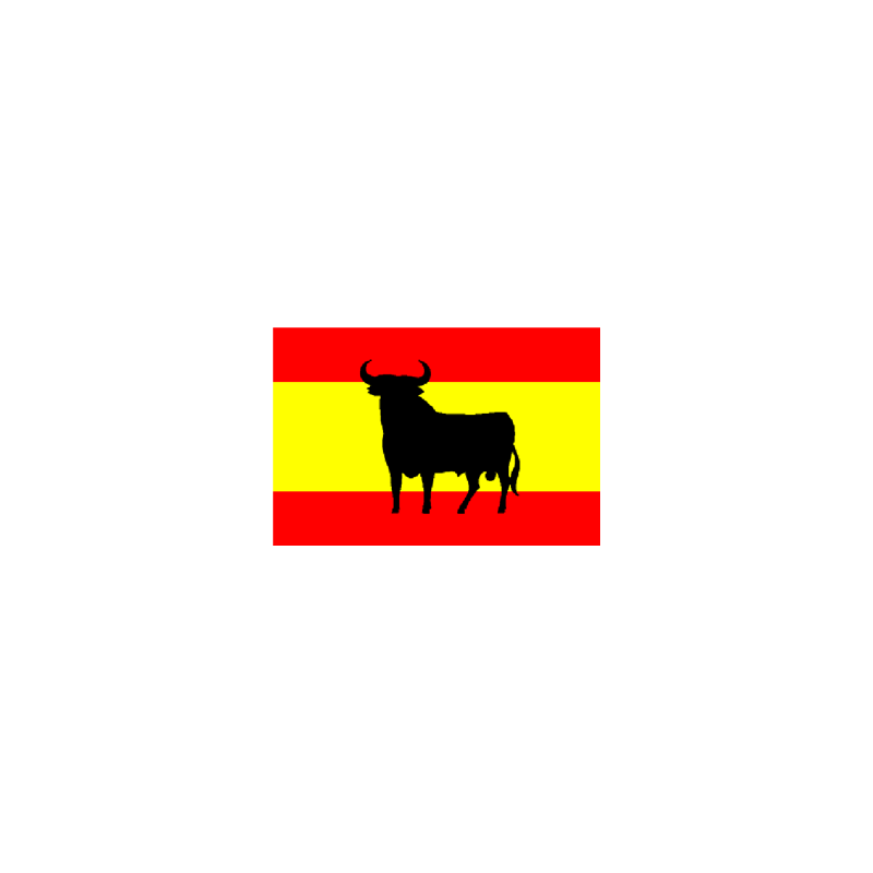 Drapeau Spanish Bull - tissu - 60 x 90cm