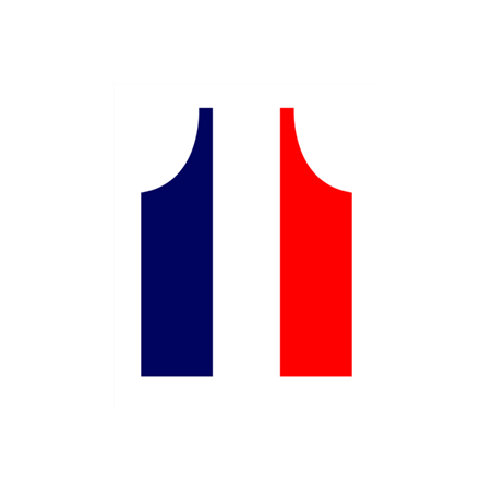 Tablier drapeau FRANCE - Polyester - 90 x 64cm