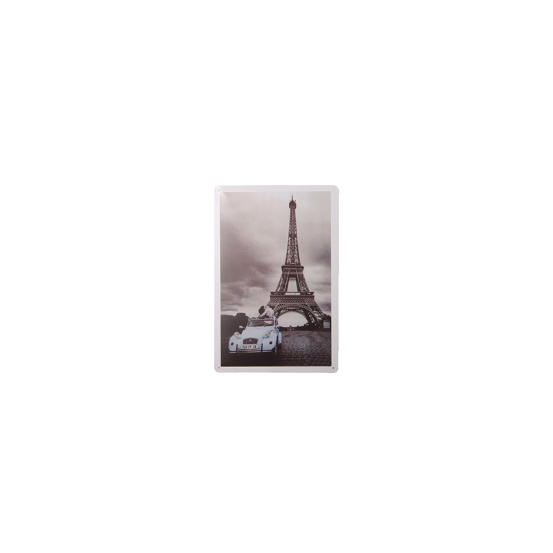 Plaque métal TOUR EIFFEL - 20 x 30cm