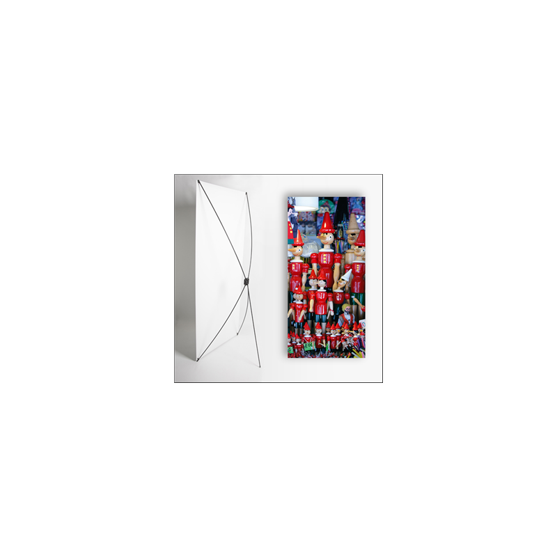 Kakemono Italie Pinocchio  - 180 x 80 cm sur Toile M1 avec structure  X- Banner