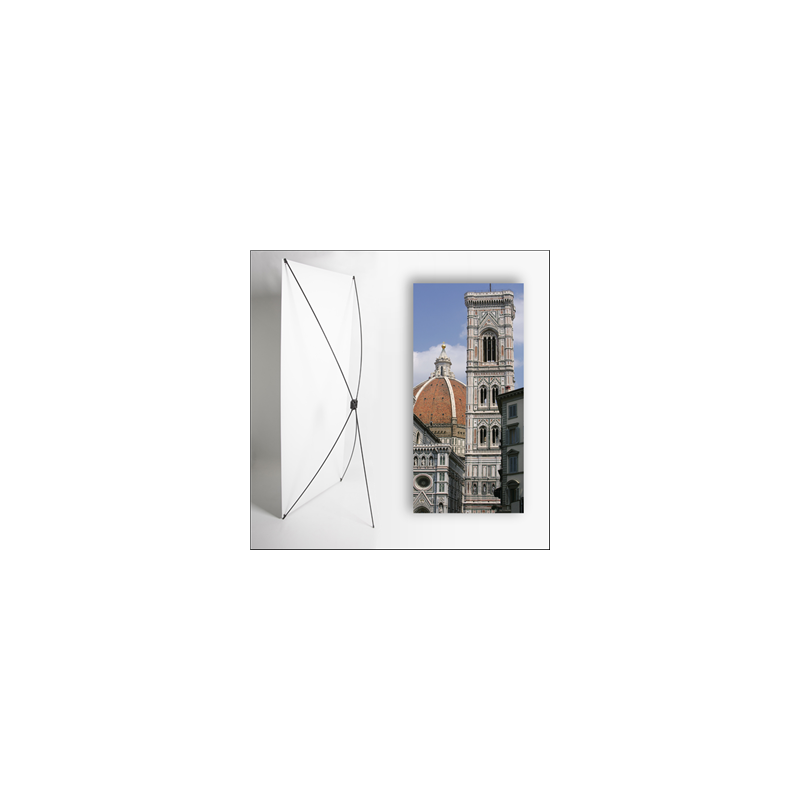 Kakemono Italie Monument - 180 x 80 cm sur Toile M1 avec structure X- Banner