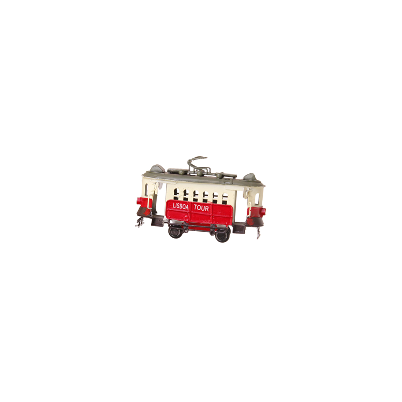 Tramway Lisboa en métal 14 x 9 x 5cm