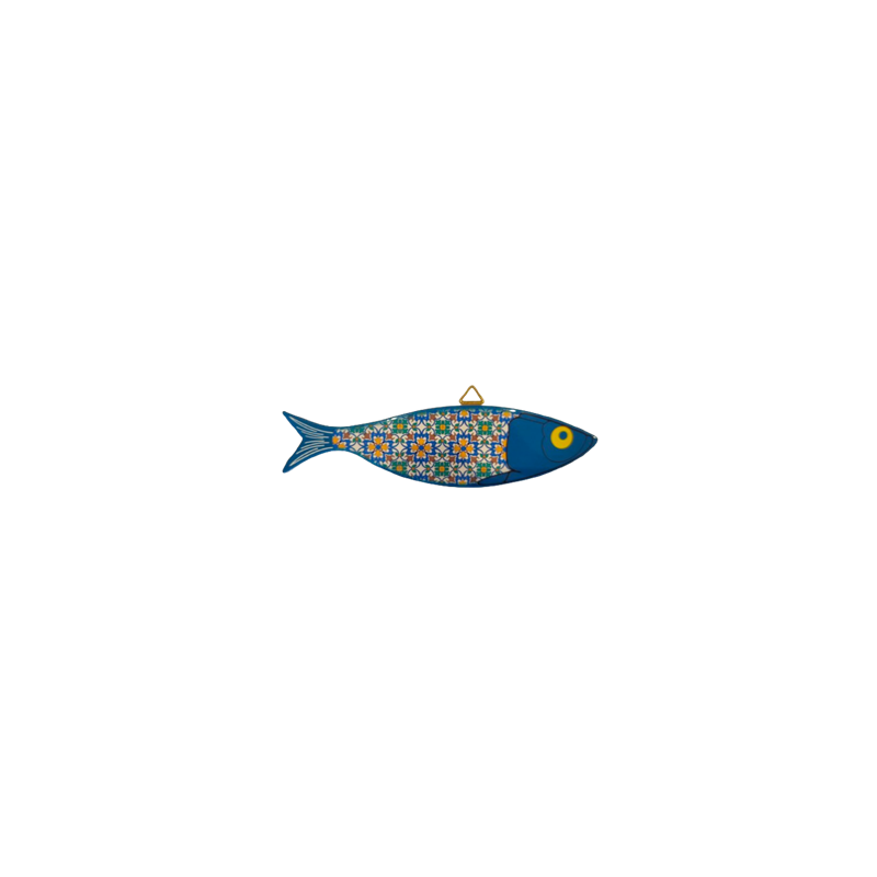 Sardine en mosaïque azulejos - céramique - (2 modèles) - 8 x 31cm