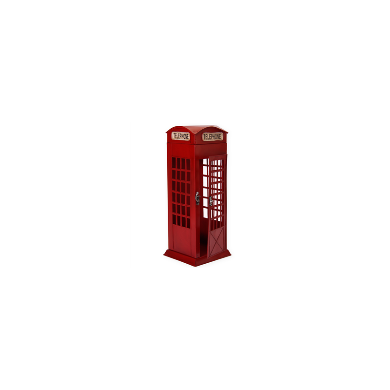 Cabine Téléphonique - métal - H. 42cm