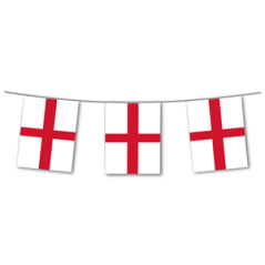 Guirlande drapeaux Angleterre 10 fanions 20 x 30cm - papier Long. 420cm