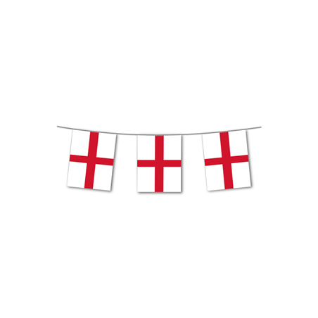 Guirlande drapeaux Angleterre 10 fanions 20 x 30cm - papier Long. 420cm