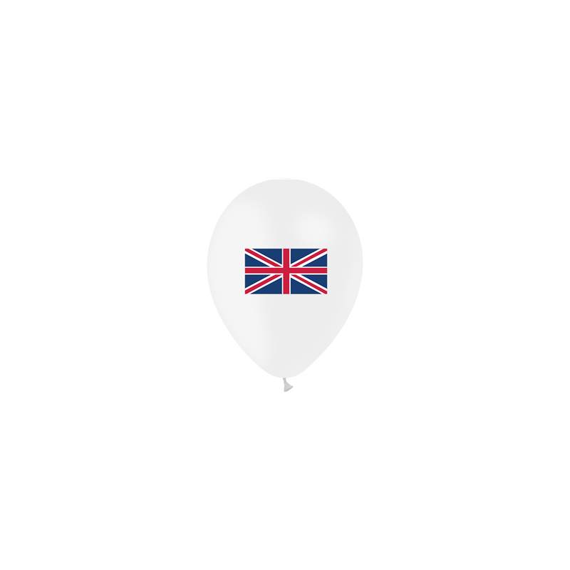 Ballon drapeau Royaume-Uni x10 - Diam. 29cm
