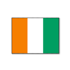 Drapeau Cote d'ivoire - tissu - 60 x 90cm