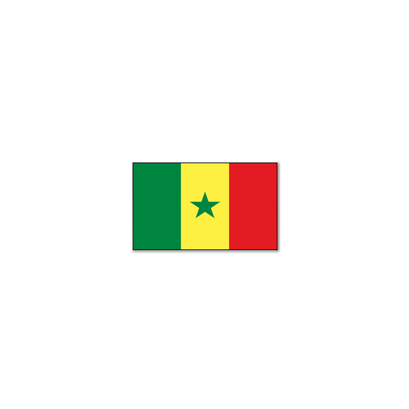 Drapeau Sénégal - tissu - 90 x 150cm